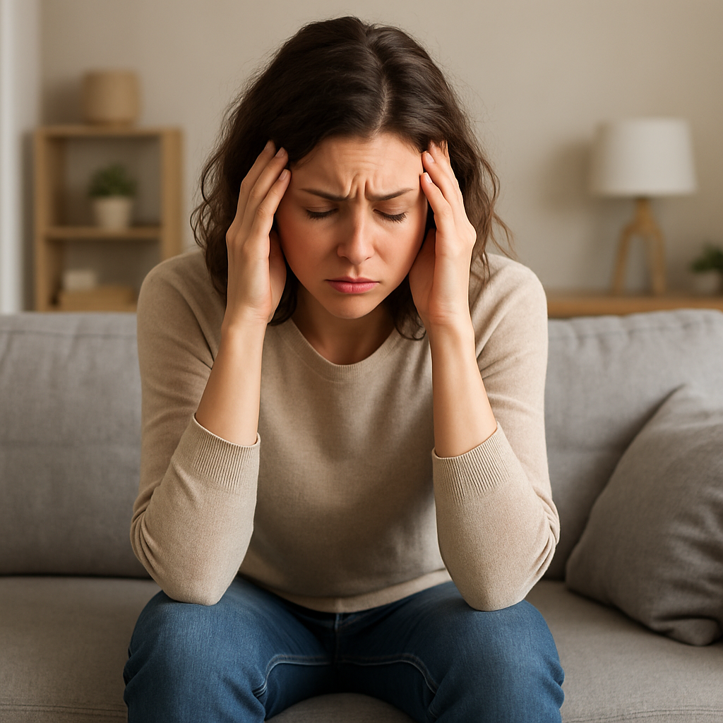 Stressed out woman