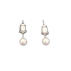 Classic Pearl Bead Stud Earrings