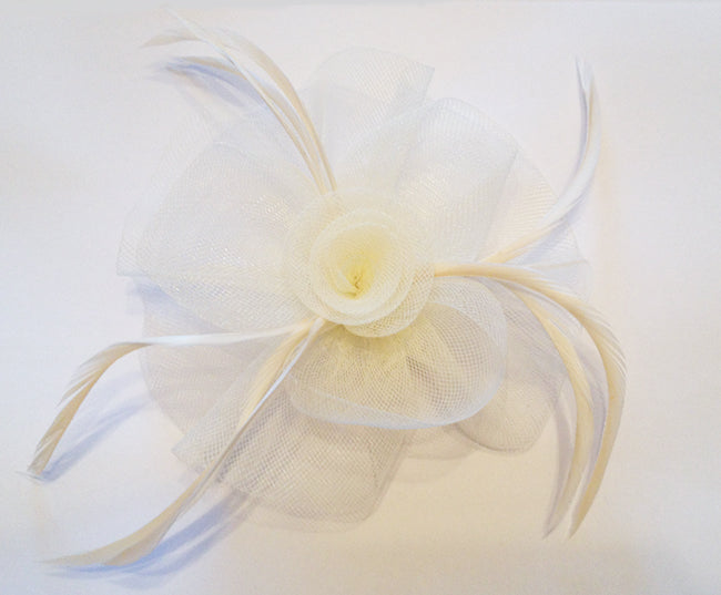 Cream Fascinator, Suitable for any occasion including cocktail parties, a day at the races, corporate events, funerals and other formal occasions