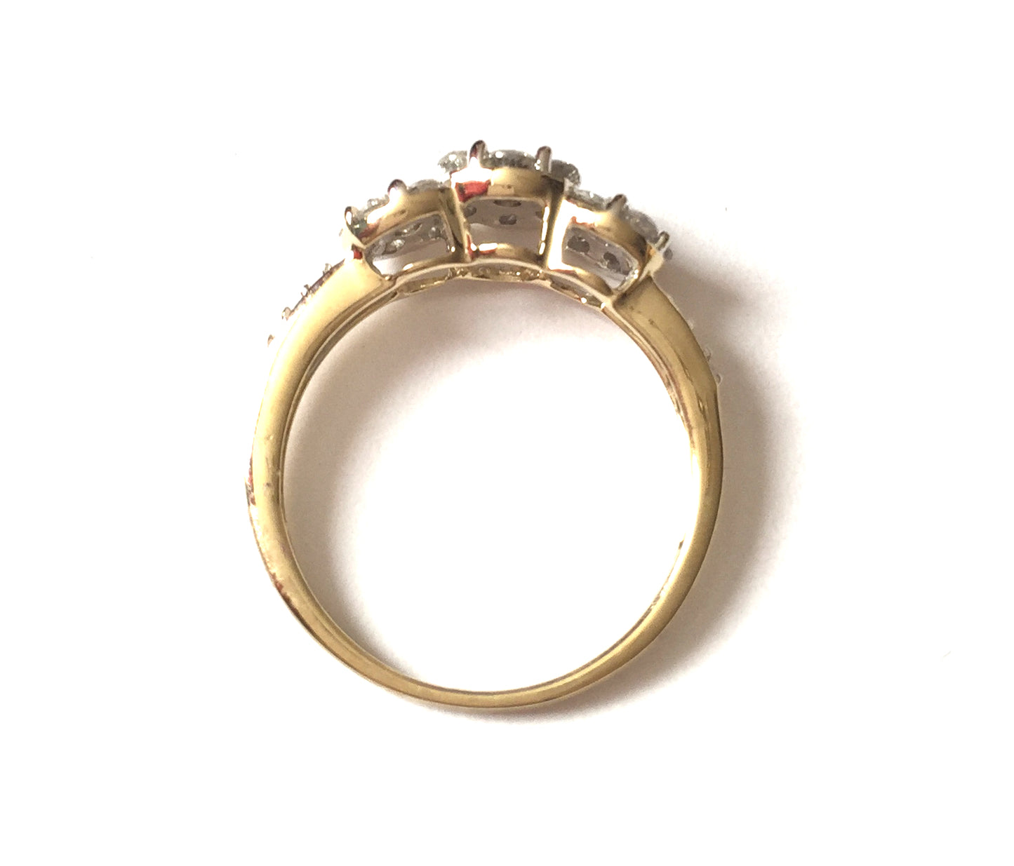 1/2 Carat Diamond Cluster Gold Ring