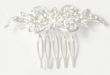 Floral Crystal Hair Comb, An ideal hair accessory to decorate your hair at a wedding, prom, party, or other occasion