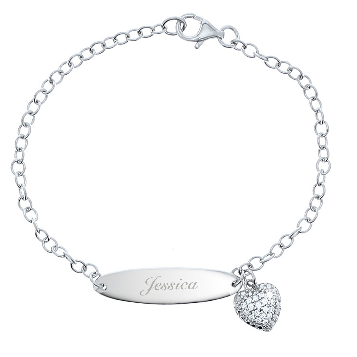 Personalised Child's Sterling Silver Bracelet