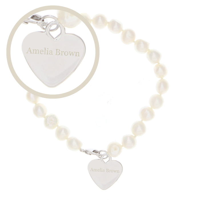 Personalised Freshwater Pearl Name Bracelet