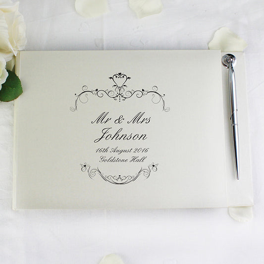 Personalised Prestige Guest Book with Pen