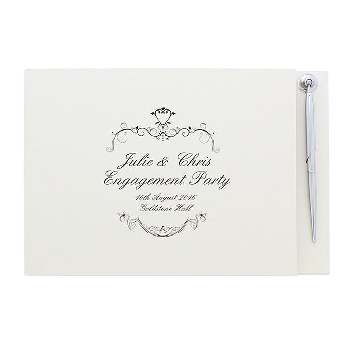 Personalised Prestige Guest Book with Pen