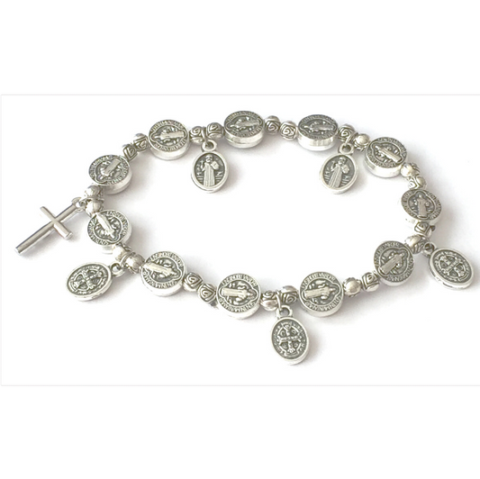 Silver Religious Bracelet by SommerSparkle