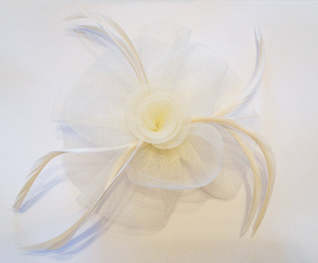 Cream Fascinator, Suitable for any occasion including cocktail parties, a day at the races, corporate events, funerals and other formal occasions