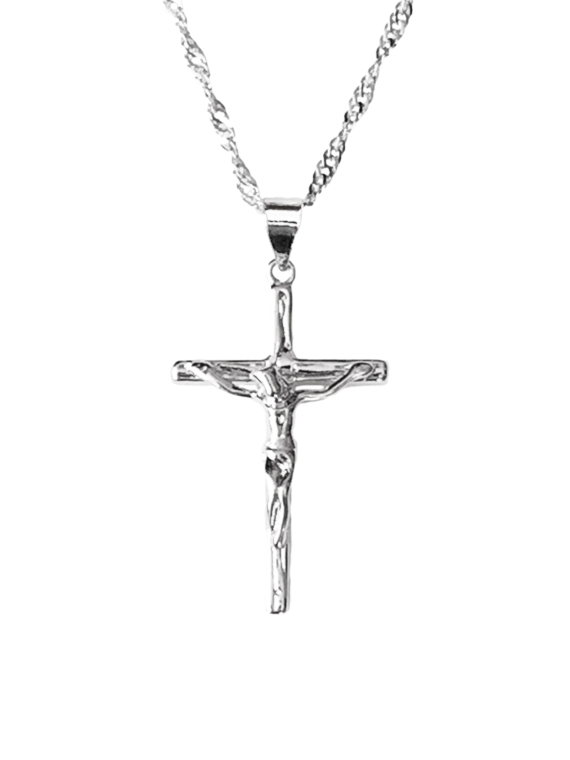 Crucifix Necklace, It is also ideal as a First Communion gift, confirmation, christening, baptism and gift for Christmas