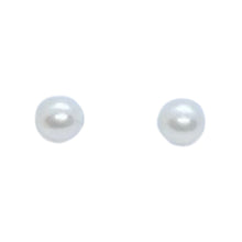 Cultured Freshwater Pearl Sterling Silver Stud Earrings by SOMMERSPARKLE
