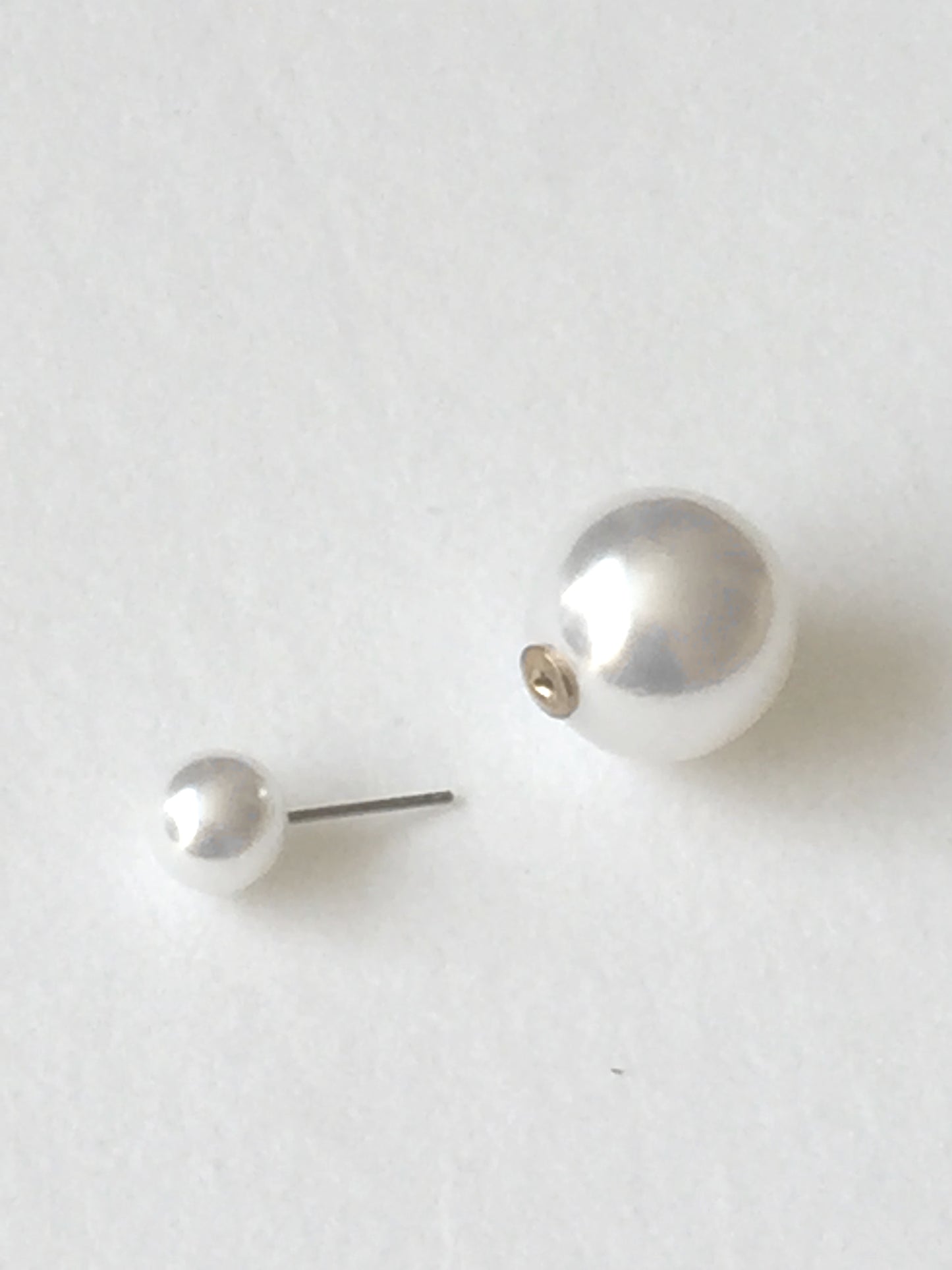 Dual Faux Pearl Earrings
