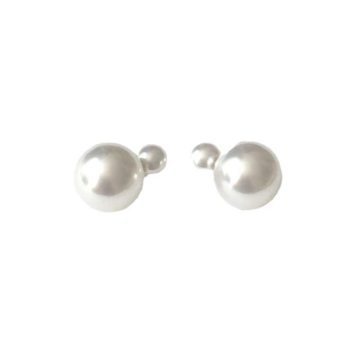 Dual Faux Pearl Earrings