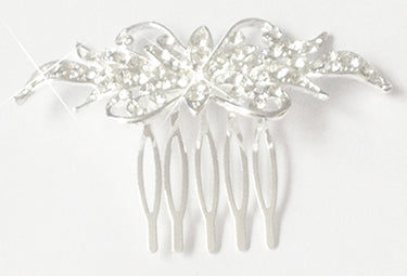 Floral Crystal Hair Comb, An ideal hair accessory to decorate your hair at a wedding, prom, party, or other occasion