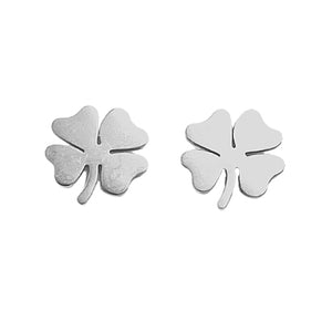 Four Leaf Clover Stud Earrings by SOMMERSPARKLE