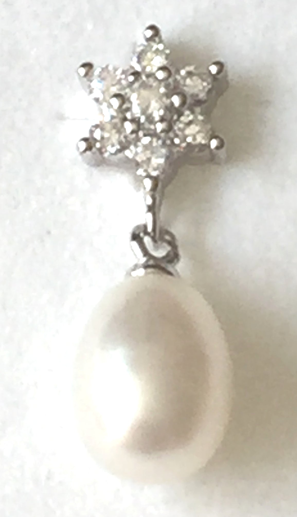 Freshwater Pearl Cubic Zirconia Earrings