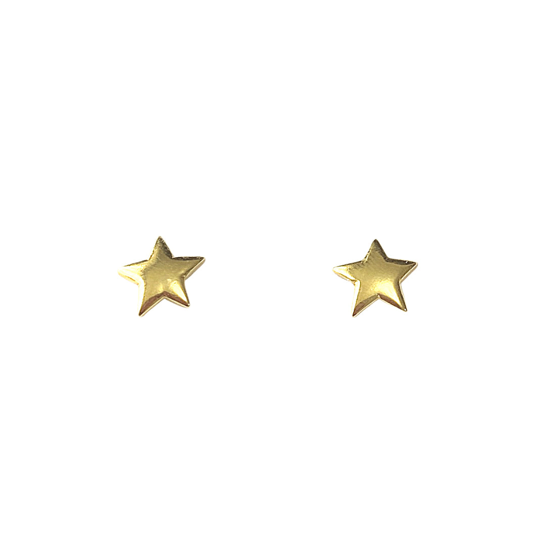 Gold Plated Little Star Stud Earrings by SOMMERSPARKLE
