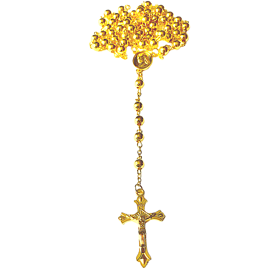 Gold Rosary Beads by SommerSparkle