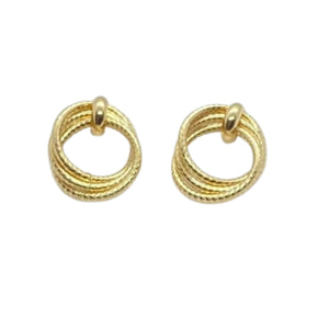 Golden Circle Earrings by SOMMERSPARKLE