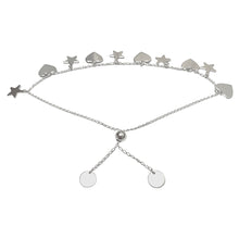 Hearts and Stars Sterling Silver Bracelet by SOMMERSPARKLE