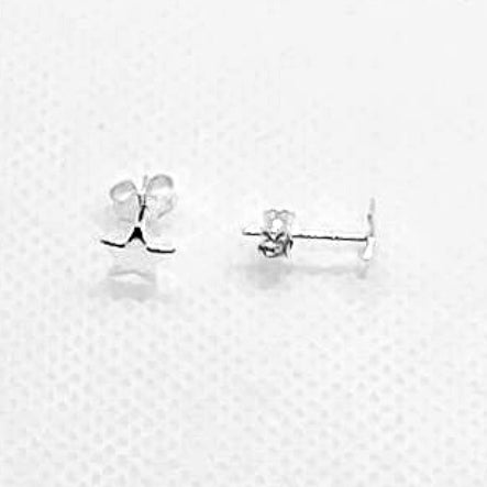Little Star Sterling Silver Stud Earrings fastening by SOMMERSPARKLE