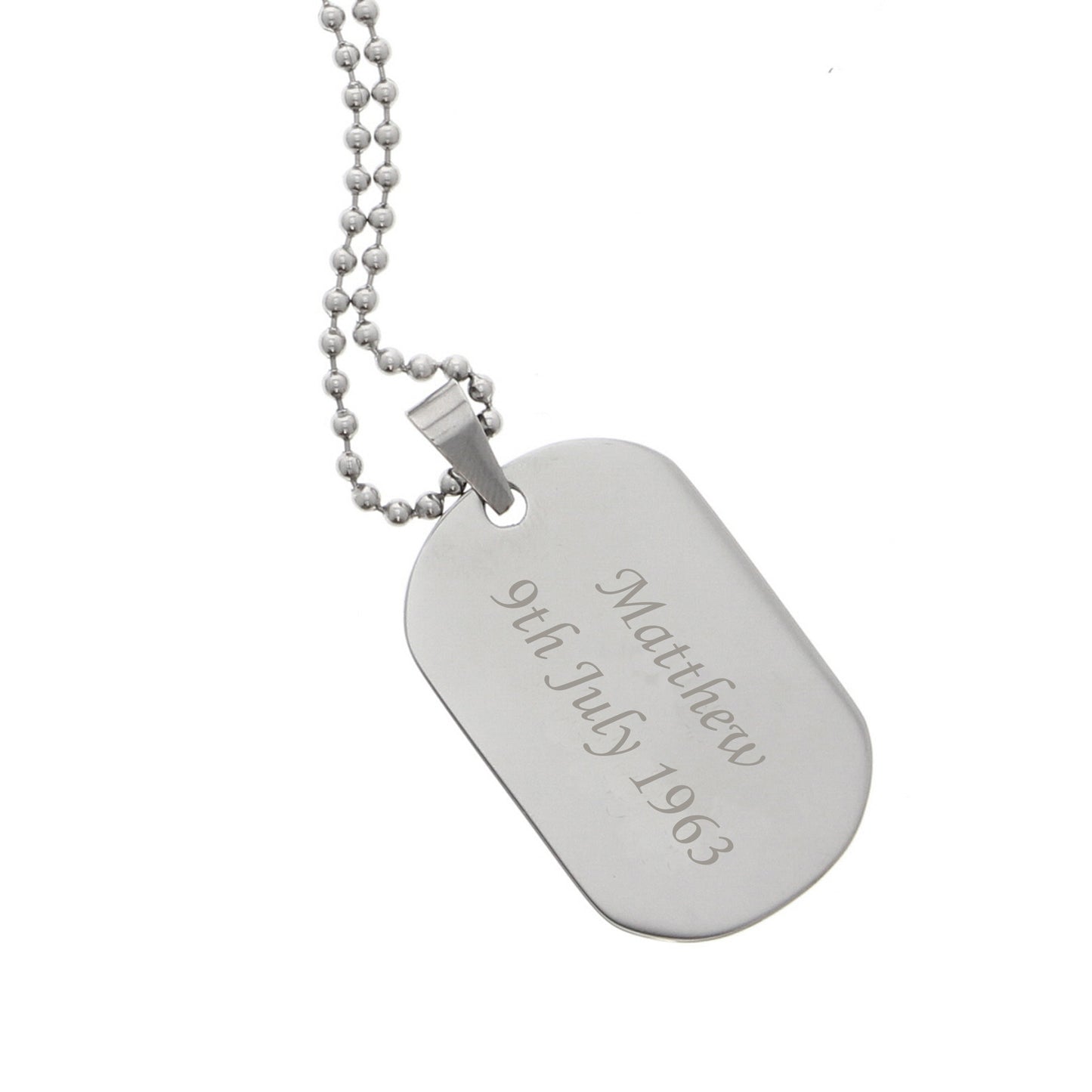 Personalised Tag Necklace