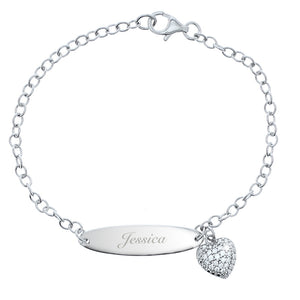 Personalised Child's Sterling Silver Bracelet
