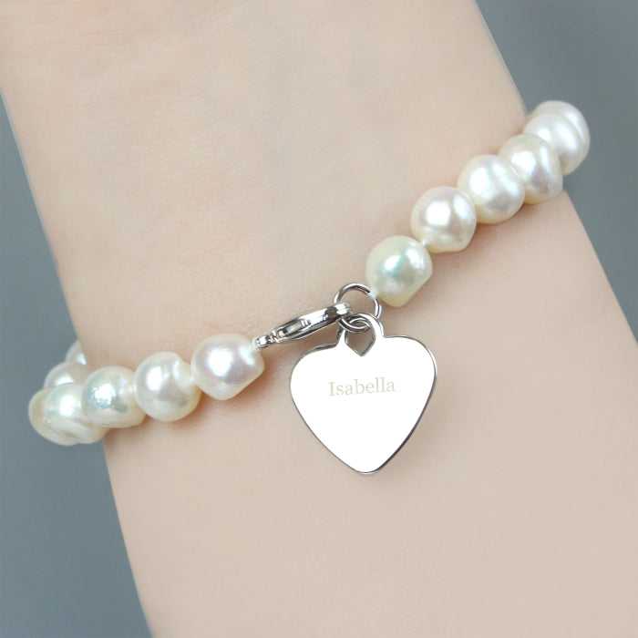 Personalised Freshwater Pearl Name Bracelet