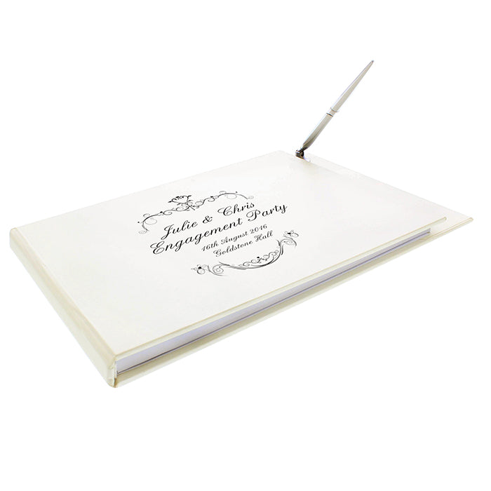 Personalised Prestige Guest Book with Pen
