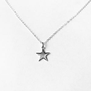 Shiny Star Sterling Silver Necklace by SOMMERSPARKLE